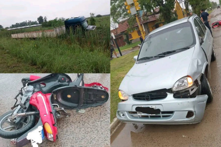 Dos accidentes de tránsito en la mañana lluviosa de nuestra región